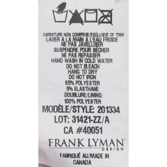 NEW Frank Lyman Black Navy Sheath Dress Floral Pattern Sleeveless Size 6 NWT - Picture 10 of 10